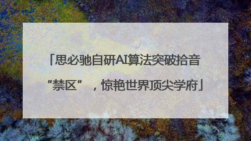 思必驰自研AI算法突破拾音“禁区”，惊艳世界顶尖学府