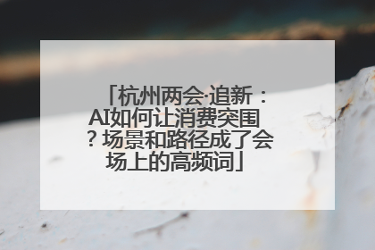 杭州两会·追新：AI如何让消费突围？场景和路径成了会场上的高频词