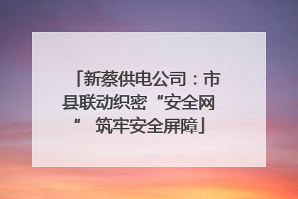 新蔡供电公司：市县联动织密“安全网” 筑牢安全屏障