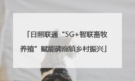 日照联通“5G+智联畜牧养殖”赋能碑廓镇乡村振兴