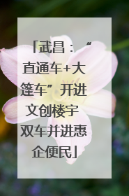 武昌：“直通车+大篷车”开进文创楼宇 双车并进惠企便民