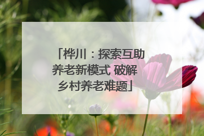 桦川：探索互助养老新模式 破解乡村养老难题
