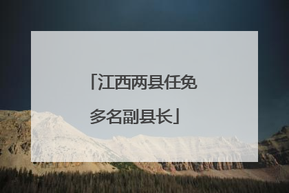 江西两县任免多名副县长