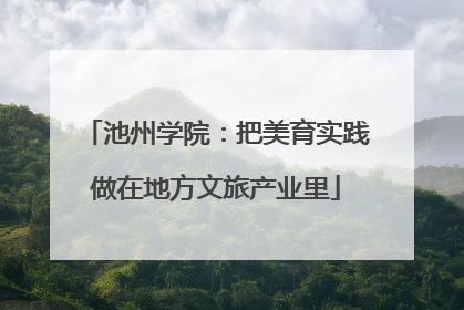 池州学院：把美育实践做在地方文旅产业里