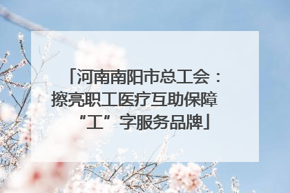 河南南阳市总工会：擦亮职工医疗互助保障“工”字服务品牌