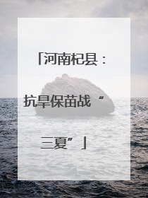 河南杞县：抗旱保苗战“三夏”