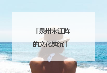 泉州宋江阵的文化钩沉