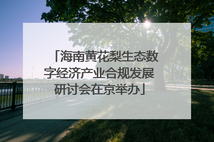 海南黄花梨生态数字经济产业合规发展研讨会在京举办