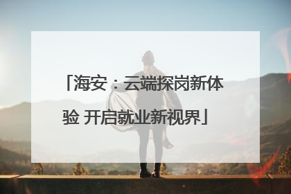 海安：云端探岗新体验 开启就业新视界
