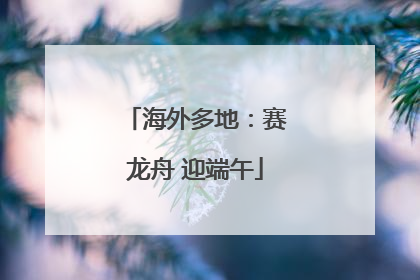 海外多地：赛龙舟 迎端午