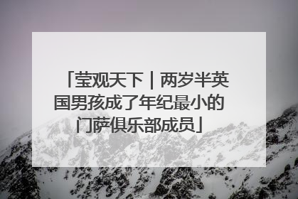 莹观天下｜两岁半英国男孩成了年纪最小的门萨俱乐部成员