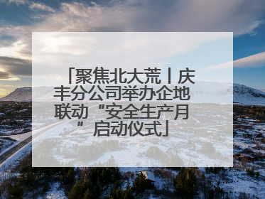 聚焦北大荒丨庆丰分公司举办企地联动“安全生产月”启动仪式