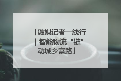 融媒记者一线行｜智能物流“链”动城乡富路