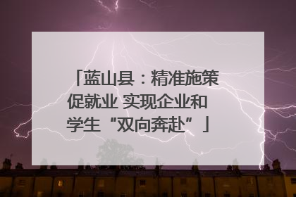蓝山县：精准施策促就业 实现企业和学生“双向奔赴”