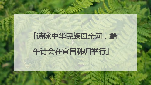 诗咏中华民族母亲河，端午诗会在宜昌秭归举行