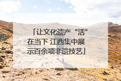 让文化遗产“活”在当下 江西集中展示百余项非遗技艺
