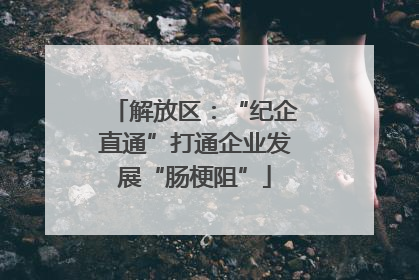 解放区：“纪企直通”打通企业发展“肠梗阻”