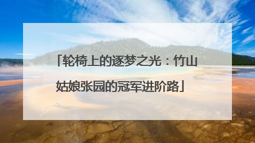 轮椅上的逐梦之光：竹山姑娘张园的冠军进阶路