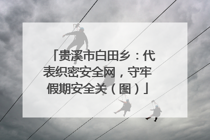 贵溪市白田乡：代表织密安全网，守牢假期安全关（图）