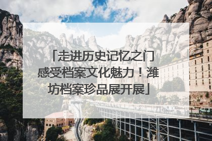 走进历史记忆之门 感受档案文化魅力！潍坊档案珍品展开展