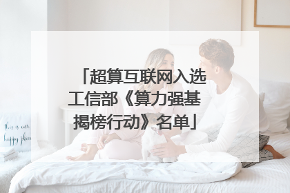 超算互联网入选工信部《算力强基揭榜行动》名单
