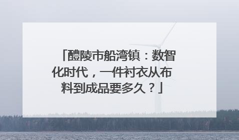 醴陵市船湾镇：数智化时代，一件衬衣从布料到成品要多久？
