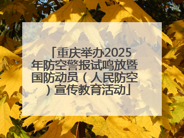 重庆举办2025年防空警报试鸣放暨国防动员（人民防空）宣传教育活动
