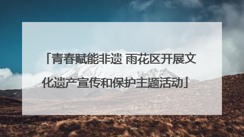 青春赋能非遗 雨花区开展文化遗产宣传和保护主题活动