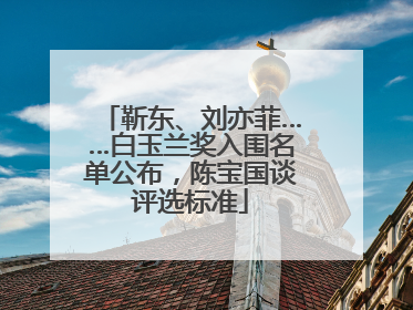 靳东、刘亦菲……白玉兰奖入围名单公布，陈宝国谈评选标准