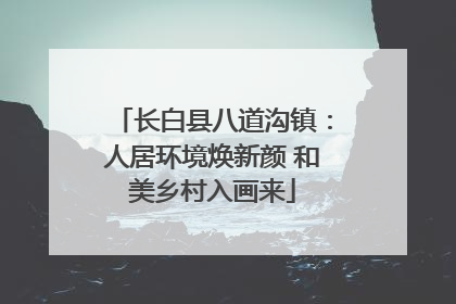 长白县八道沟镇：人居环境焕新颜 和美乡村入画来