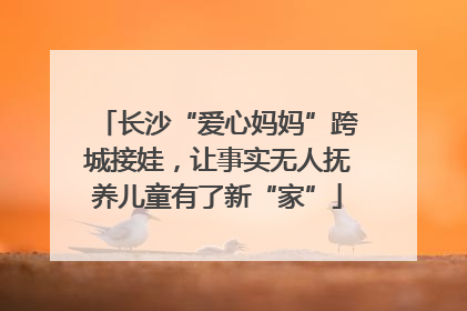 长沙“爱心妈妈”跨城接娃，让事实无人抚养儿童有了新“家”