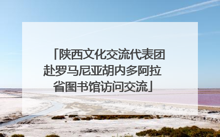 陕西文化交流代表团赴罗马尼亚胡内多阿拉省图书馆访问交流