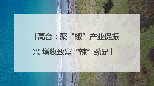 高台：聚“椒”产业促振兴 增收致富“辣”劲足