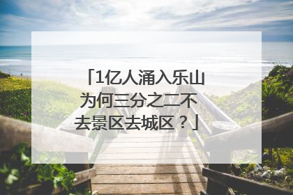 1亿人涌入乐山 为何三分之二不去景区去城区？