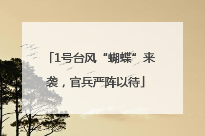1号台风“蝴蝶”来袭，官兵严阵以待