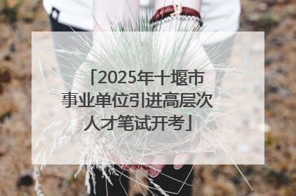 2025年十堰市事业单位引进高层次人才笔试开考