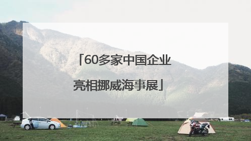 60多家中国企业亮相挪威海事展