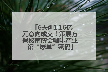 6天创1.16亿元意向成交！策展方揭秘南博会咖啡产业馆“爆单”密码